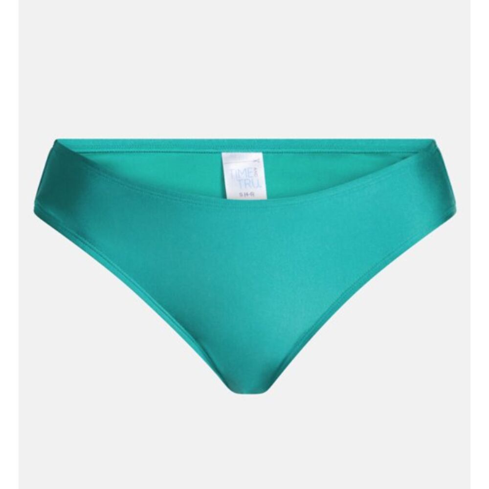 Time and Tru Women's Solid Mid Rise Bikini Bottoms, XL
